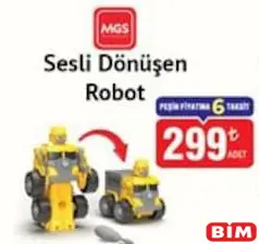MGS OYUNCAK SESLİ DÖNÜŞEN ROBOT indirimli fiyat MGS OYUNCAK SESLİ DÖNÜŞEN ROBOT fiyat ve kampanya bilgisi